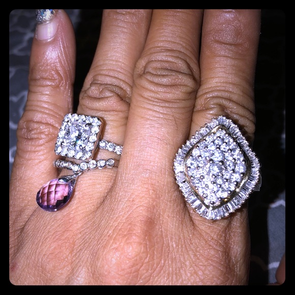 diamond Jewelry - Custom diamond ring , band diamond cocktail ring